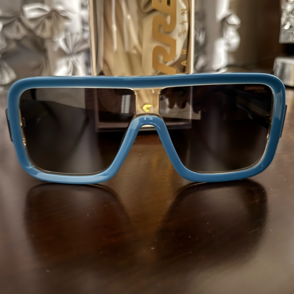 Carrera Bold Blue Frame Sunglasses